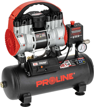 Compresoare - COMPRESOR AER FARA ULEI - 750W / 8BAR / 167L/MIN / 9L