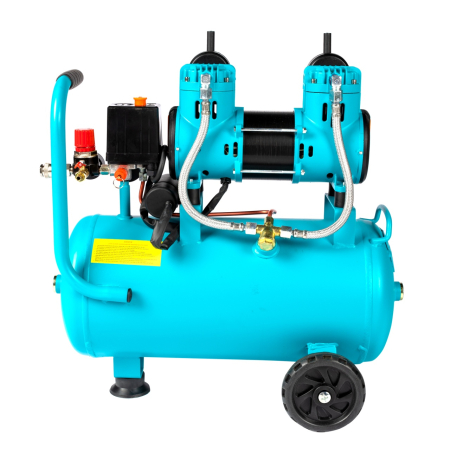 Compresor Detoolz 24L fara ulei, 1500 W, debit 154L/min, 8 bar, 2 prize de aer [18]