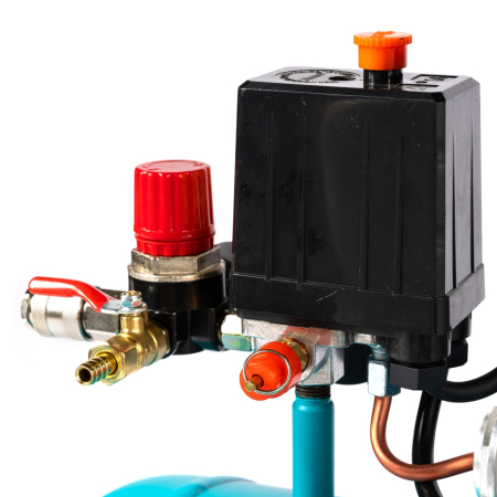 Compresor Detoolz 50L cu ulei, 1680 W, debit 206L/min, 8 bar, 2 prize de aer [3]