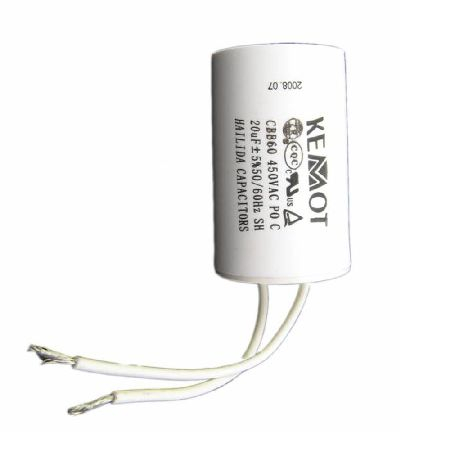 Condensatori - CONDENSATOR MOTOR CU FIR CONECTOR - 20.00UF / 450V