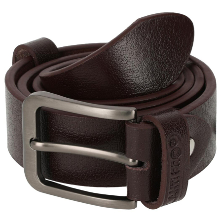 Accesorii echipamente - CUREA PIELE NATURALA CU CATARAMA METAL - MARO / 100CM