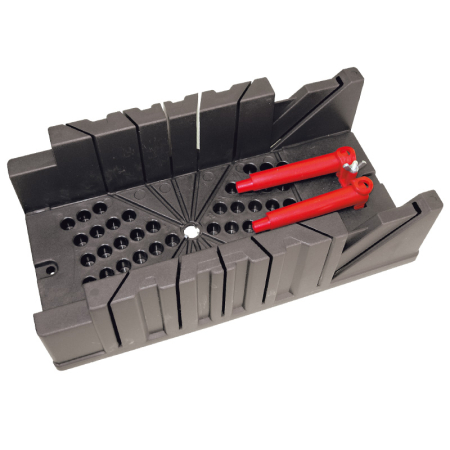 Accesorii taiere - CUTIE TAIERE UNGHIURI DIN PLASTIC CU FIXARE 325X120MM