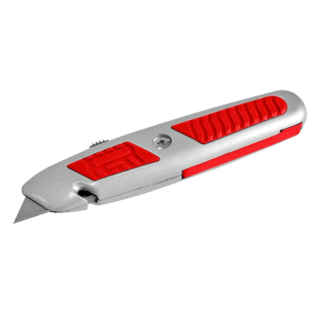 Scule de mana - CUTTER METALIC GUMAT CU LAMA RETRACTABILA - 62MM X 5