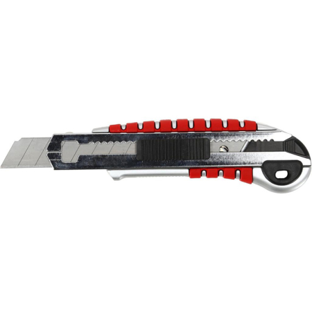 Scule de mana - CUTTER PLASTIC CAUCIUCAT CU BUTON BLOCARE - 18MM X 5