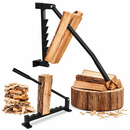 Gradinarit - Despicator de lemne manual, 410mm, montare perete, Micul Padurar