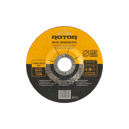  Discuri abrazive - Disc abraziv pentru slefuit metal ROTOR 125*6,0*22,23