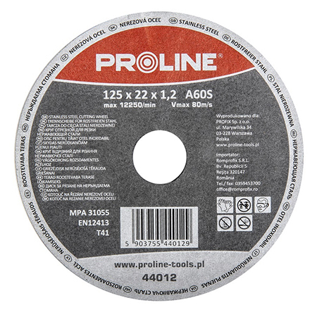 Debitare metal - DISC DEBITARE INOX 125X1.2MM / A60S
