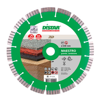 Întreținere casă și fermă - Disc diamant 1A1RSS/C3-W 230x2,6/1,8x12x22,23-16 Maestro