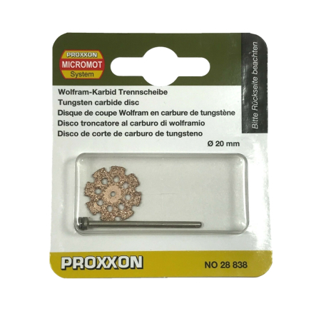 Disc din carbura de tungsten, 20mm, Proxxon 28838 [1]