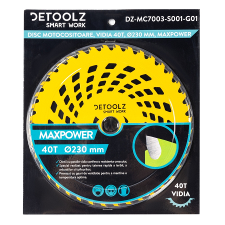 Disc motocositoare 40T Vidia, 230 x 25.4 x 2 mm, MaxPower [5]