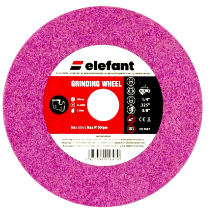 Întreținere casă și fermă - DISC PENTRU ASCUTIRE LANT 145x3.2x22.2, Elefant