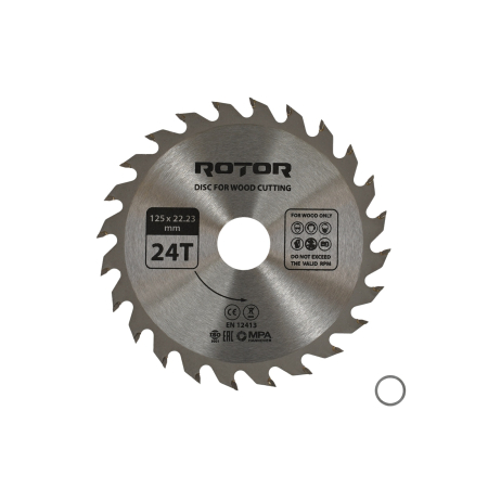  Discuri lemn - Disc taiat lemn ROTOR 125*22,23 24T