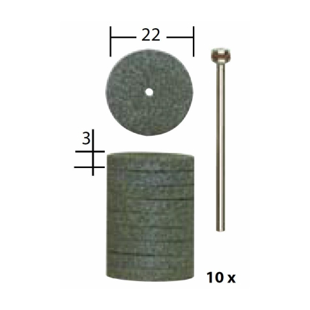 Discuri cu partea activa din carbura de siliciu, Proxxon 28304 Ø22,0mm [1]