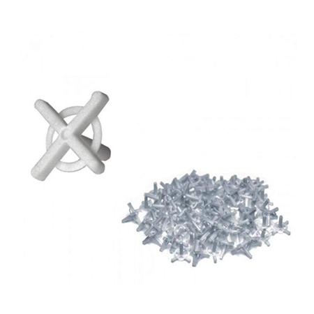 Placare - DISTANTIERE FAIANTA TIP CRUCE CU INEL 4.0MM, 50/SET