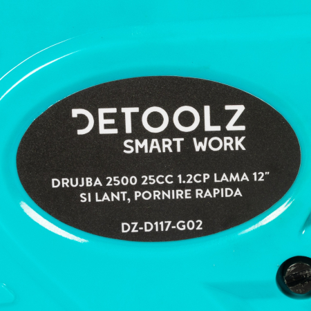 Drujba Detoolz 2500, 1.2CP, cu lama 12'' si lant, pornire rapida [12]