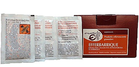 Vinificație - Pulbere efervescentă Efferbarrique