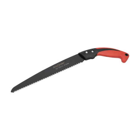 Accesorii Constructii - Fierastrau drept negru cu maner rosu si capac rosu