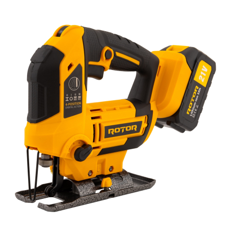 Întreținere casă și fermă - Fierastrau pendular pe acumulator ROTOR RJS21,21V/ 3 Ah, 750W, 3000 rot/min