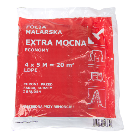 Folii si benzi mascare - FOLIE PROTECTOARE 4X5M GROASA / 45.0MICROMETRI