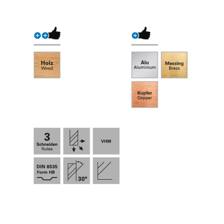 Freza cu 3 caneluri, Datron 0068036A, 6.0x6.0mm [2]