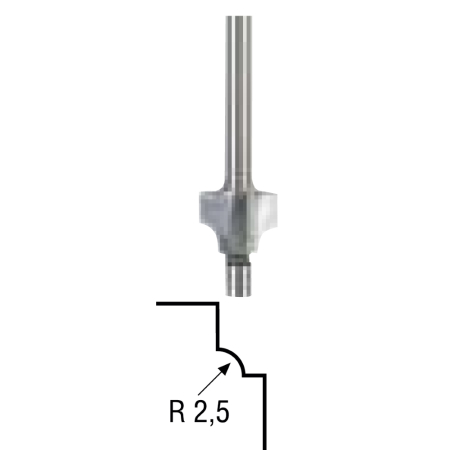 Freza cu radius concav R2.5mm [1]