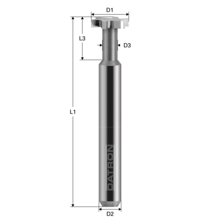 Freza T-Slot, 4 caneluri, Datron 0068426, 15.0x3.0x6.0mm [1]