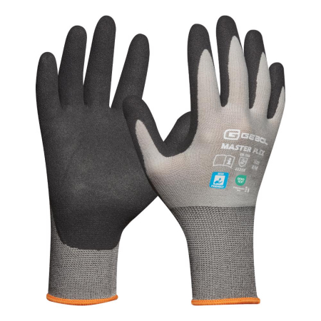 Gebol 709546, Manusi de protectie Master Flex, din nilon, acoperire cu spuma de nitril, finisaj nisipos, uz profesional, marimea 10/XL [1]