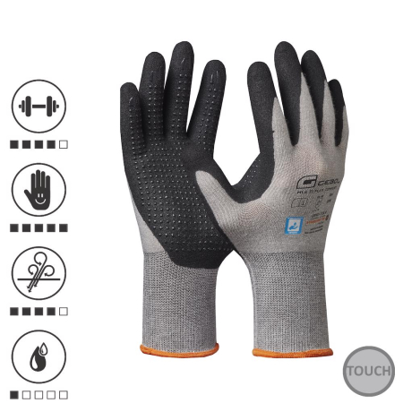 Organizare depozitare, protectie - Gebol 709578, Manusi de protectie Multi Flex Comfort, din fibra de vascoza, poliester si elastan, acoperire din spuma de nitril, uz profesional, marimea 10/XL