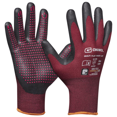 Gebol 709976_T, Manusi de protectie Multi Flex Touch Lady, din nylon, acoperire din spuma de nitril, uz profesional, marimea 8/M [1]