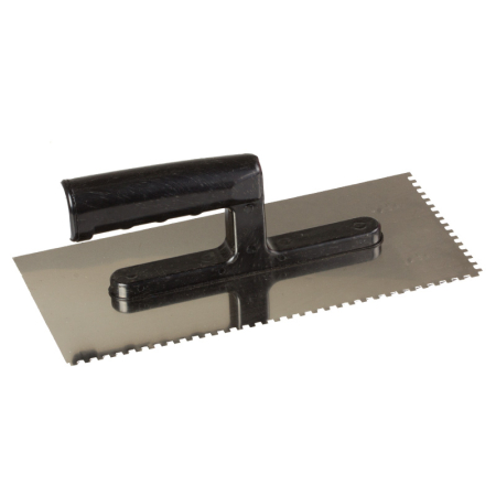 Gletiere - GLETIERA INOX DINTATA CU MANER PLASTIC 270X130/10MM