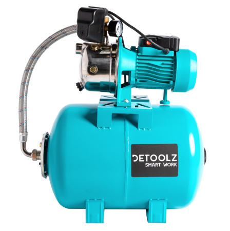 Hidrofor Detoolz 0.75 kW, debit 3300l/h, inaltime de pompare 45m, carcasa pompa inox, volum butelie 50 litri [1]