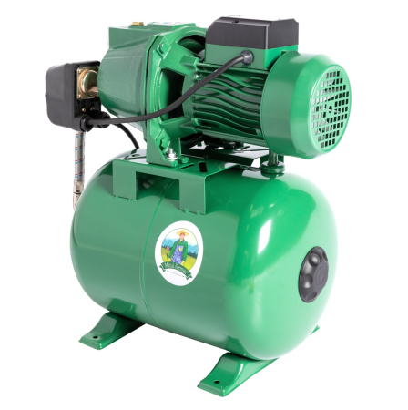 Hidrofor Micul Fermier 1.5 kW, debit maxim 3000l/h, inaltime maxima de pompare 53m, corp pompa fonta, capacitate vas expansiune 24 litri [12]