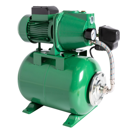 Hidrofor Micul Fermier 1.5 kW, debit maxim 3000l/h, inaltime maxima de pompare 53m, corp pompa fonta, capacitate vas expansiune 24 litri [1]