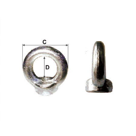 Accesorii fixare si siguranta - INEL CU PIULITA INCORPORATA M12 / 30MM/50MM