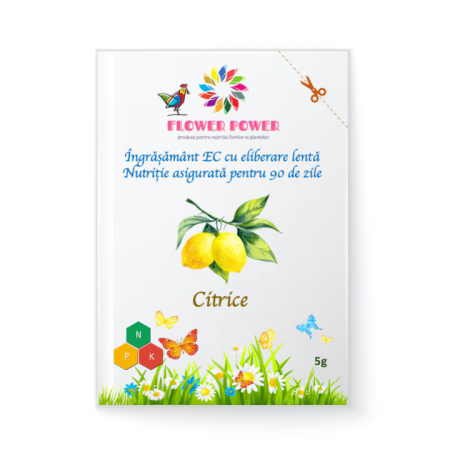 Tratamente pentru Flori - Îngrășământ Flower Power pentru citrice cu eliberare lentă, efect 90 zile