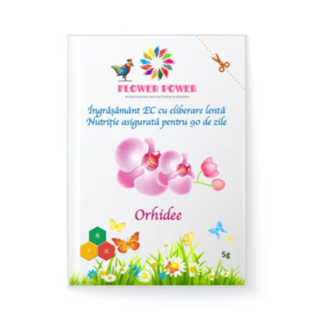 Agricultura ecologică - Îngrășământ Flower Power pentru orhidee cu eliberare lentă, efect 90 zile