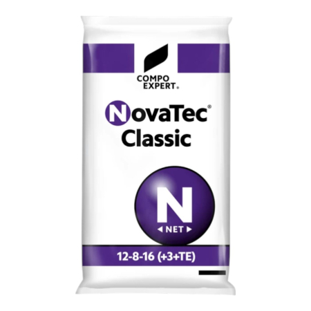 Îngrășăminte granulate - Îngrășământ cu eliberare lentă Novatec 12-8-16+9 S+ Mg+ Me