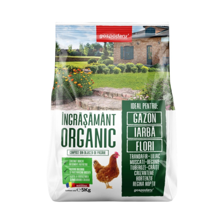 Agricultura ecologică - Îngrășământ organic pentru gazon / iarbă / flori, Gospodaru'