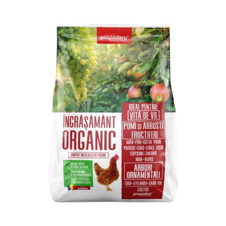 Agricultura ecologică - Îngrășământ organic pentru vița de vie / pomi / arbuști fructiferi, Gospodaru'