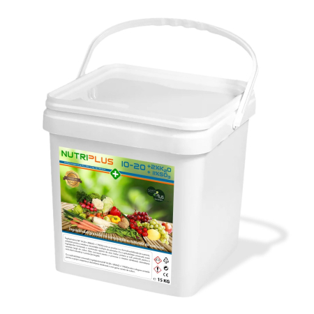 Îngrășăminte - Îngrășământ premium granulat cu compoziție echilibrată de nutrienți, NutriPlus 10-20 + 2% K2O + 11% SO3