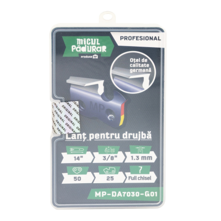 Lanturi si lame - Lant Micul Padurar Profesional, 14'' 3/8'' 1.3mm 50P 25D full-chisel