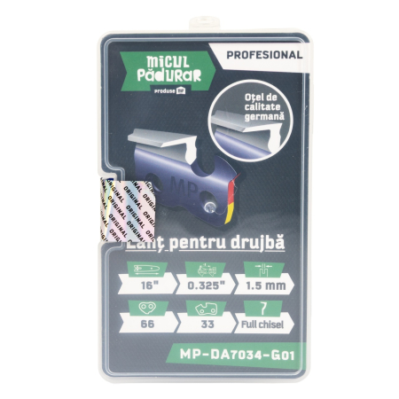 Lanturi si lame - Lant Micul Padurar Profesional, 16'' .325'' 1.5mm 66P 33D full-chisel