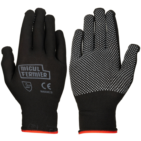 Manusi profesionale - Manusi de lucru Micul Fermier, subtiri, buline 10