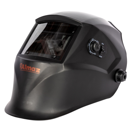 Aparate de sudura - Masca de sudura Almaz, Automata, zona vizualizare 92.5x42.5mm, 4 senzori arc sudura, destinata sudura/polizare