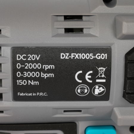 Masina de insurubat cu impact 20V, cuplu maxim 150 Nm, mandrina hexagonala 1/4" [5]