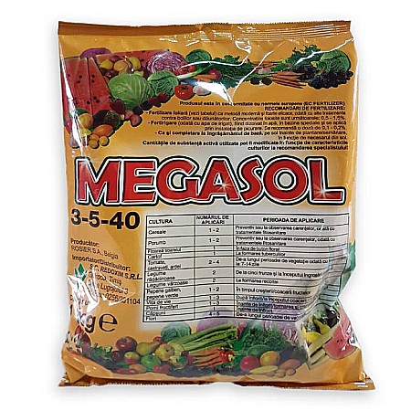 Îngrășăminte foliare hidrosolubile - Îngrășământ Megasol 3-5-40+TE