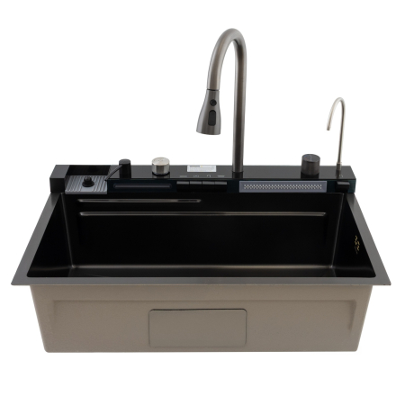 MH7546-SET-06 Chiuveta multifunctionala din inox nano black, honeycomb, seria Decor MIXXUS [4]