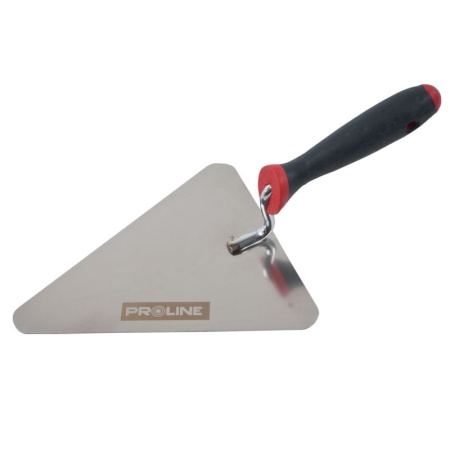 Mistrii - MISTRIE INOX TRIUNGHIULARA CU MANER GUMAT 200X190MM