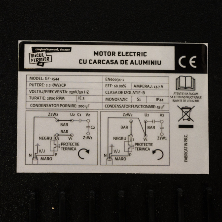 Motor electric Micul Fermier 2.2KW, 2800 rpm, carcasa aluminiu [3]