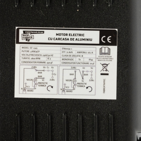 Motor electric Micul Fermier 3KW, 2800 rpm, carcasa aluminiu [5]